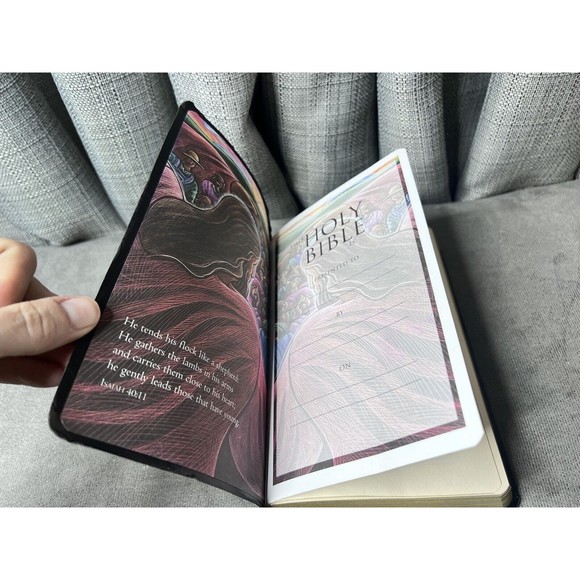 NIV Bible Red Letter Maps References Black 2001 Zondervan - Picture 7 of 11